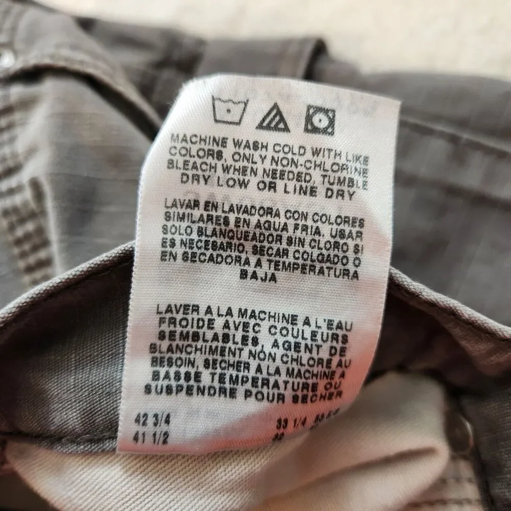 Wrangler RIGGS Mens 40x32 Gray Workwear Ripstop Ranger Cargo Carpenter Pants
